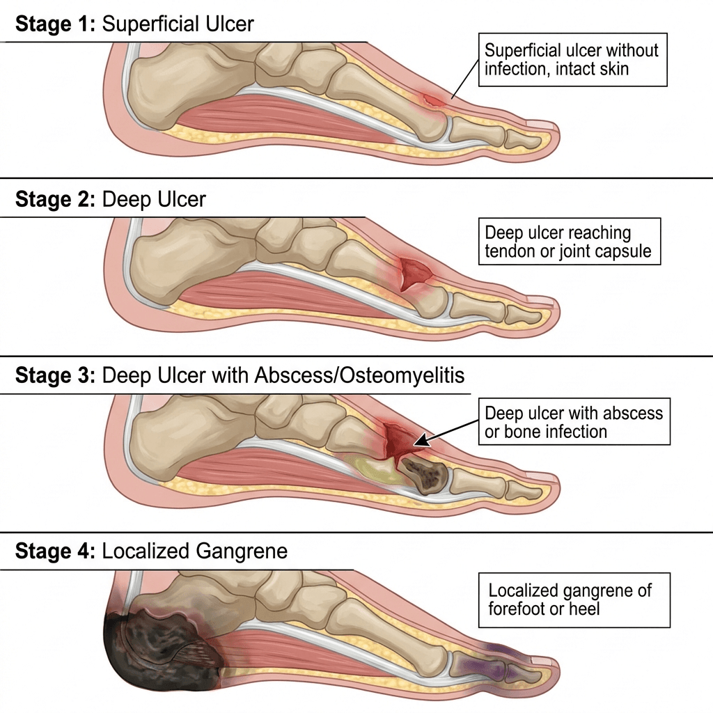 Diabetic Foot Ulcers diagram
